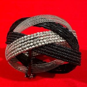 Crisscross Wide Cuff Bracelet